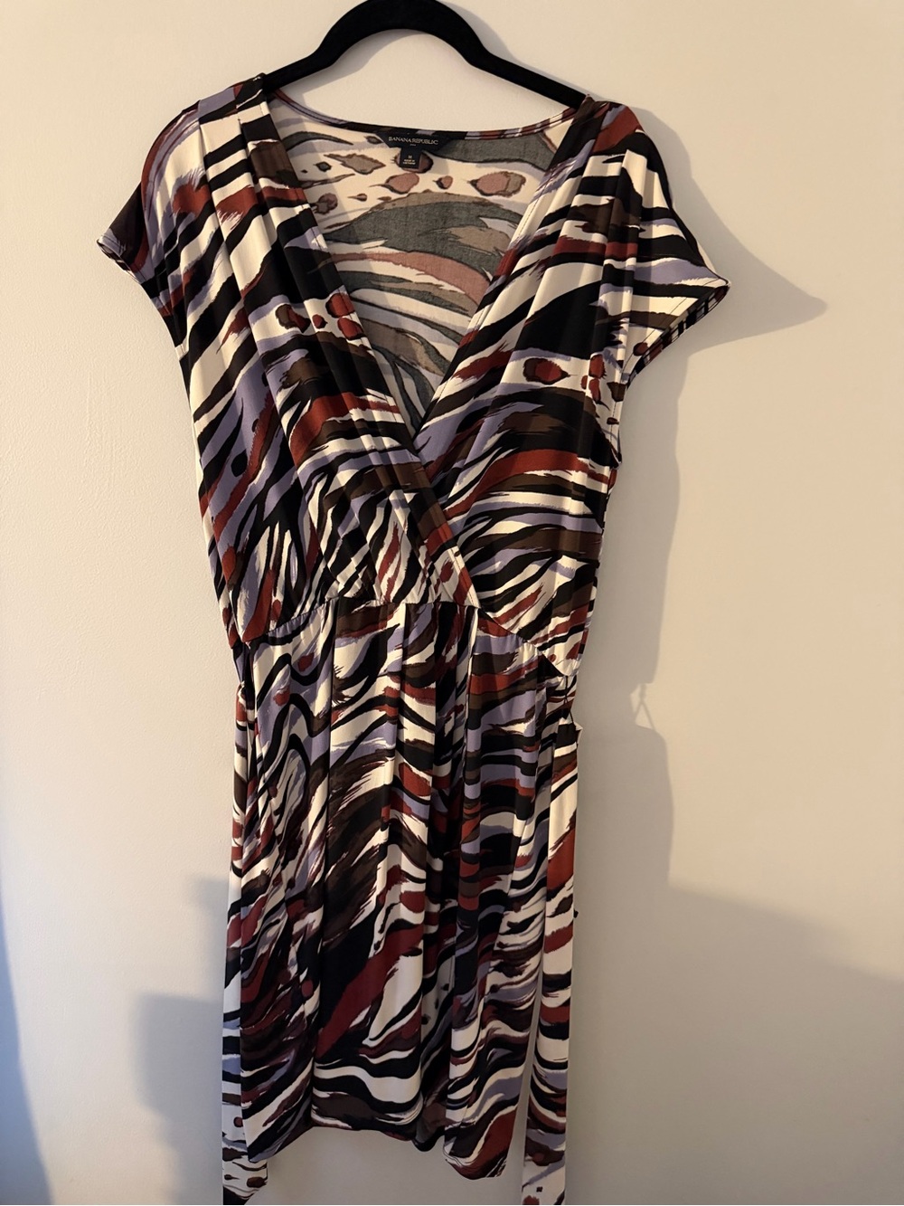 Banana Republic Multi-Color Abstract Stripe Mini Dress size medium